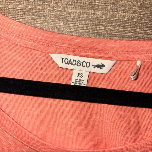 Toad&Co Rufflita II T-Shirt - Women's XS in papaya organic cotton - Picture 6 of 7